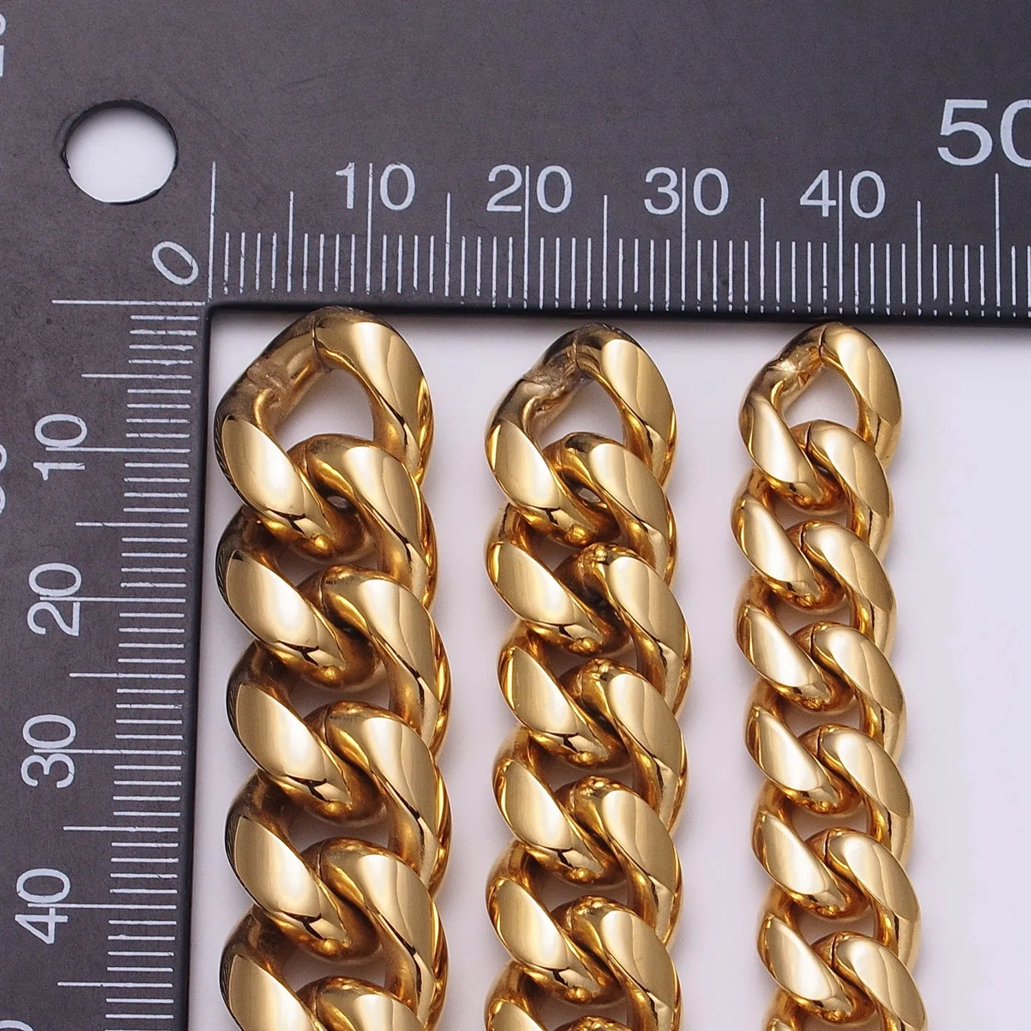 Thick Gold Miami Cuban Curb Chain Bracelet 10mm 12mm 14mm Stainless Steel Chain Men Bracelet WA1720 WA1721 WA1722
