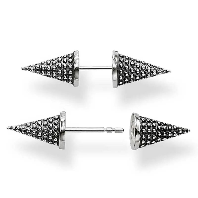 Thomas Sabo Double Spike Oxidised Stud Earrings
