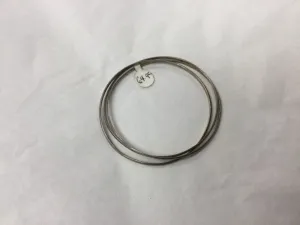 Three Intertwined Silver Bracelets