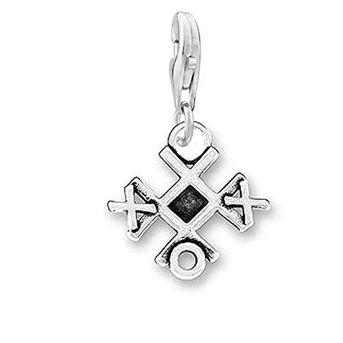 Tic Tac Toe Charm Clip on Pendant Charm for Bracelet or Necklace