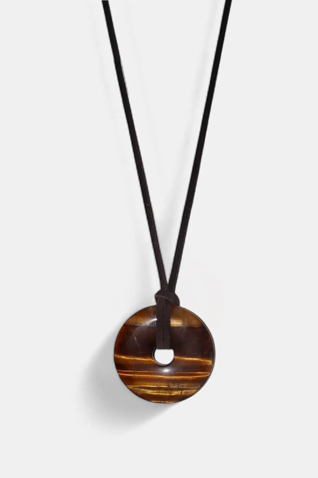 Tiger's Eye Medallion Necklace
