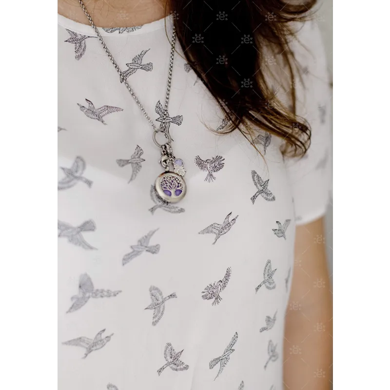 Tilly : Window Diffuser Locket Necklace (Stainless Steel)