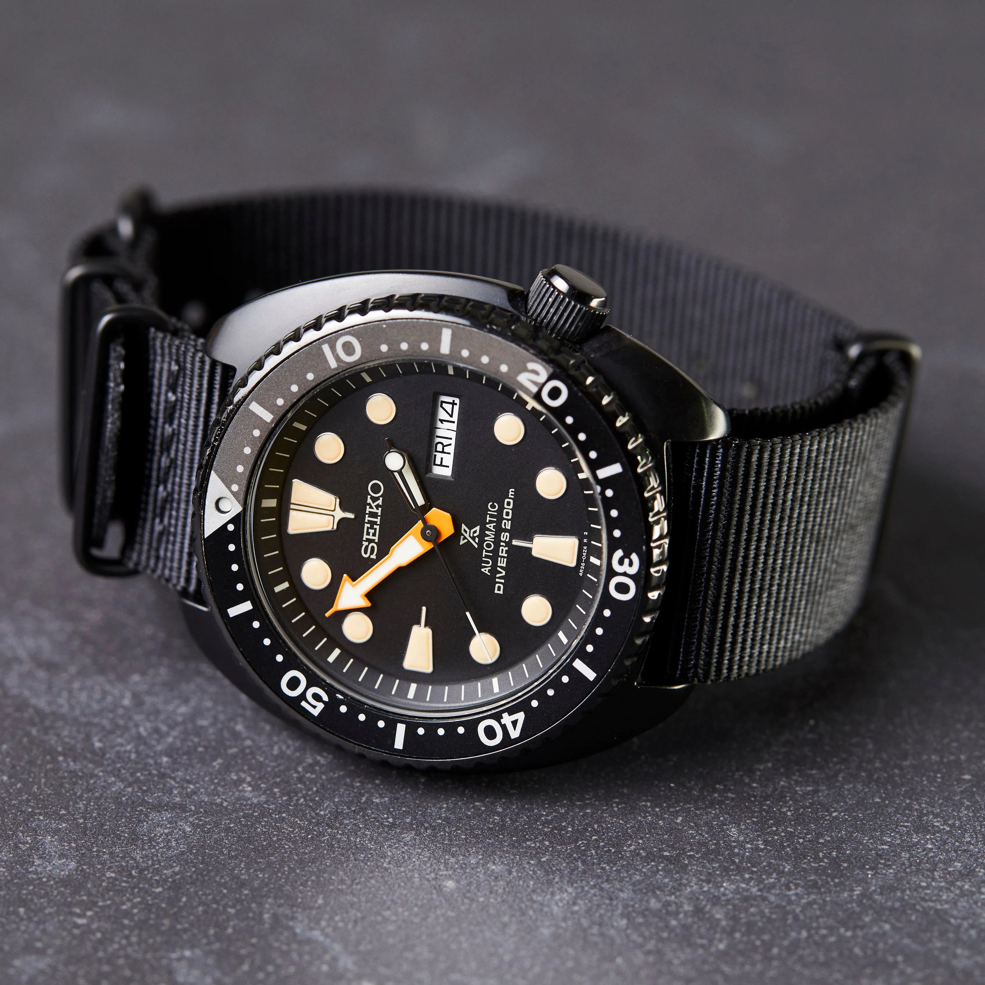 Time Tide Nylon Watch Strap 'MIDNIGHT DARK'
