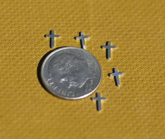 Tiny metal Cross Blanks, Mini Crosses