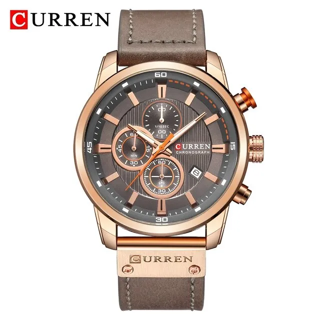 Top Brand Curren Men Watch with Chronograph Sport Waterproof Clock Mens Watches Military Luxury Men&#39;s Wrist Watch Analog Quartz