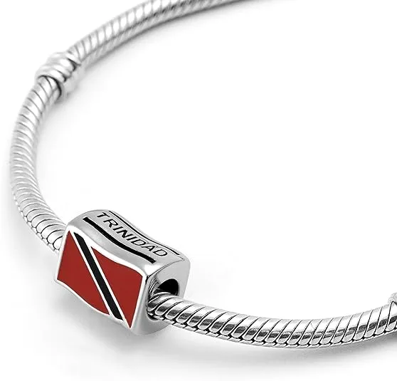 Trinidad Flag Bead Charm