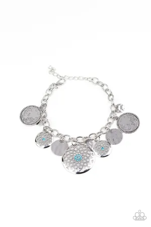 Trinket Tranquility Blue Paparazzi Bracelet
