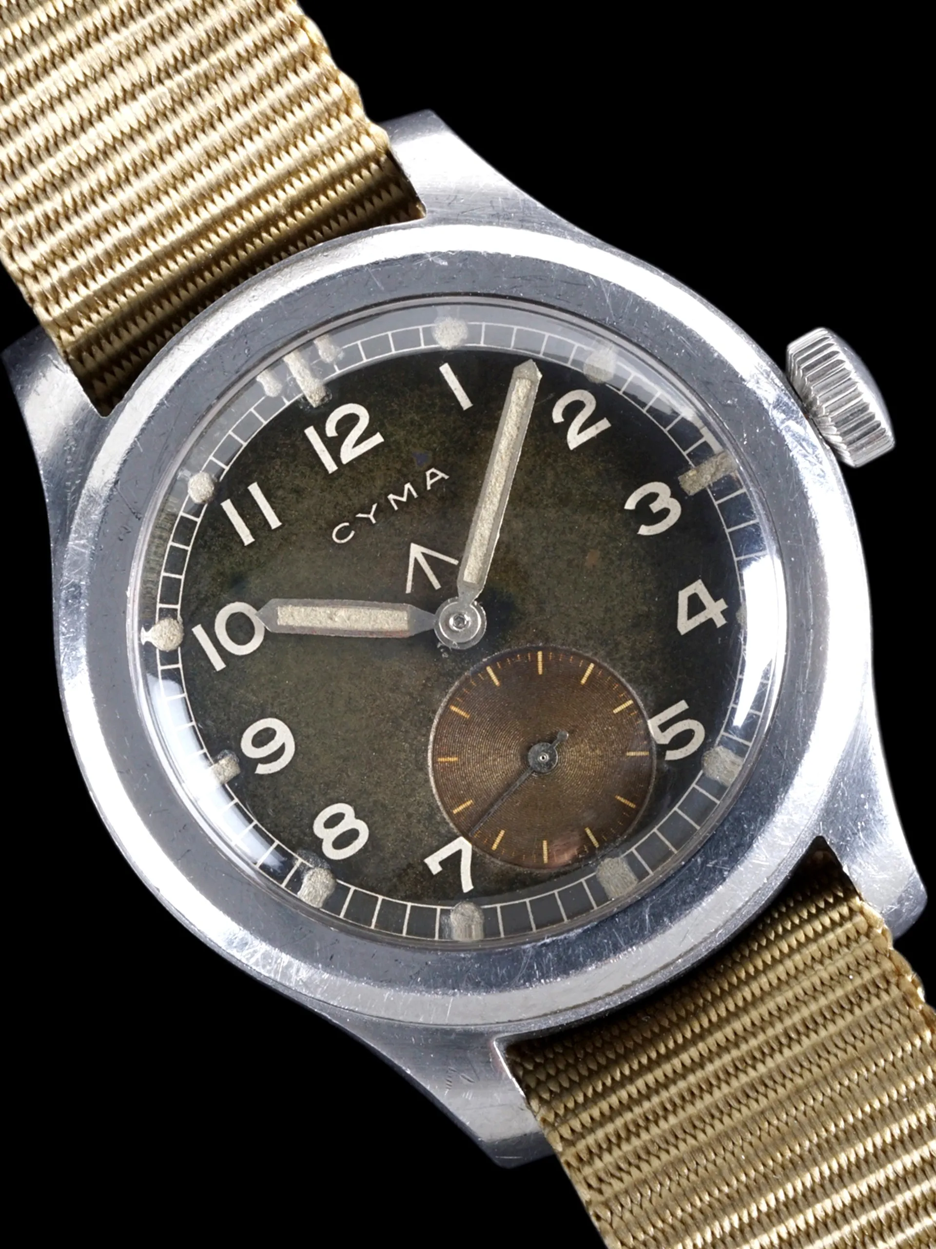 Tropical 1940s Cyma Military Watch "Dirty Dozen"