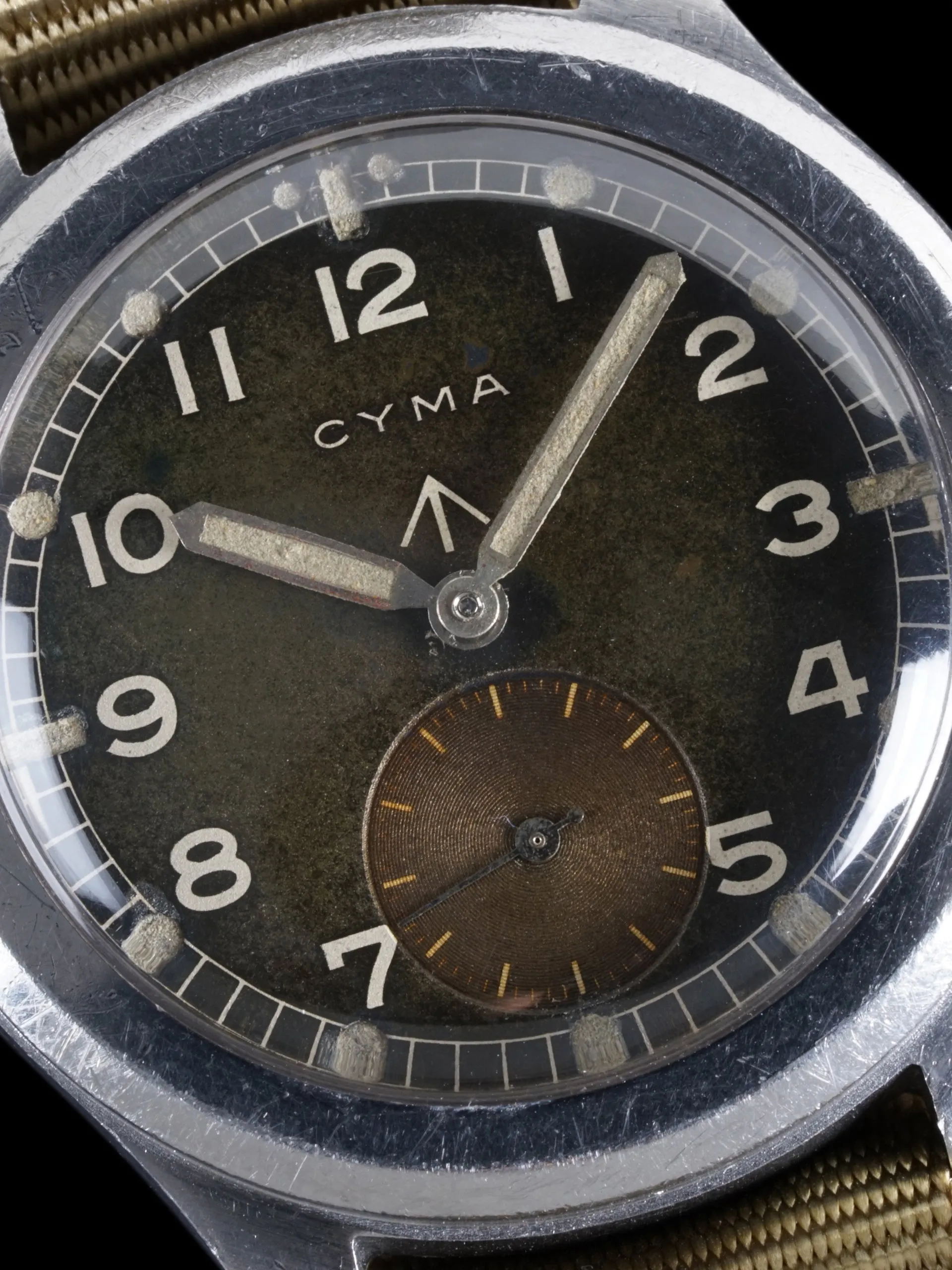 Tropical 1940s Cyma Military Watch "Dirty Dozen"