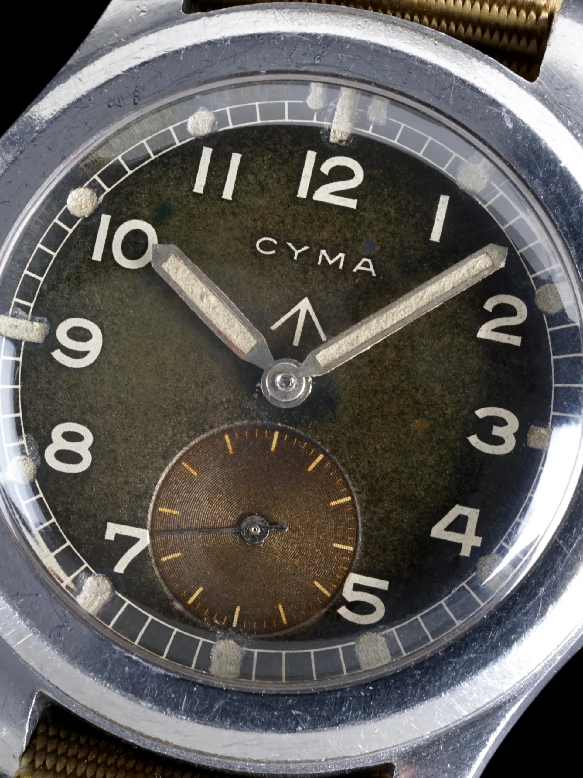 Tropical 1940s Cyma Military Watch "Dirty Dozen"
