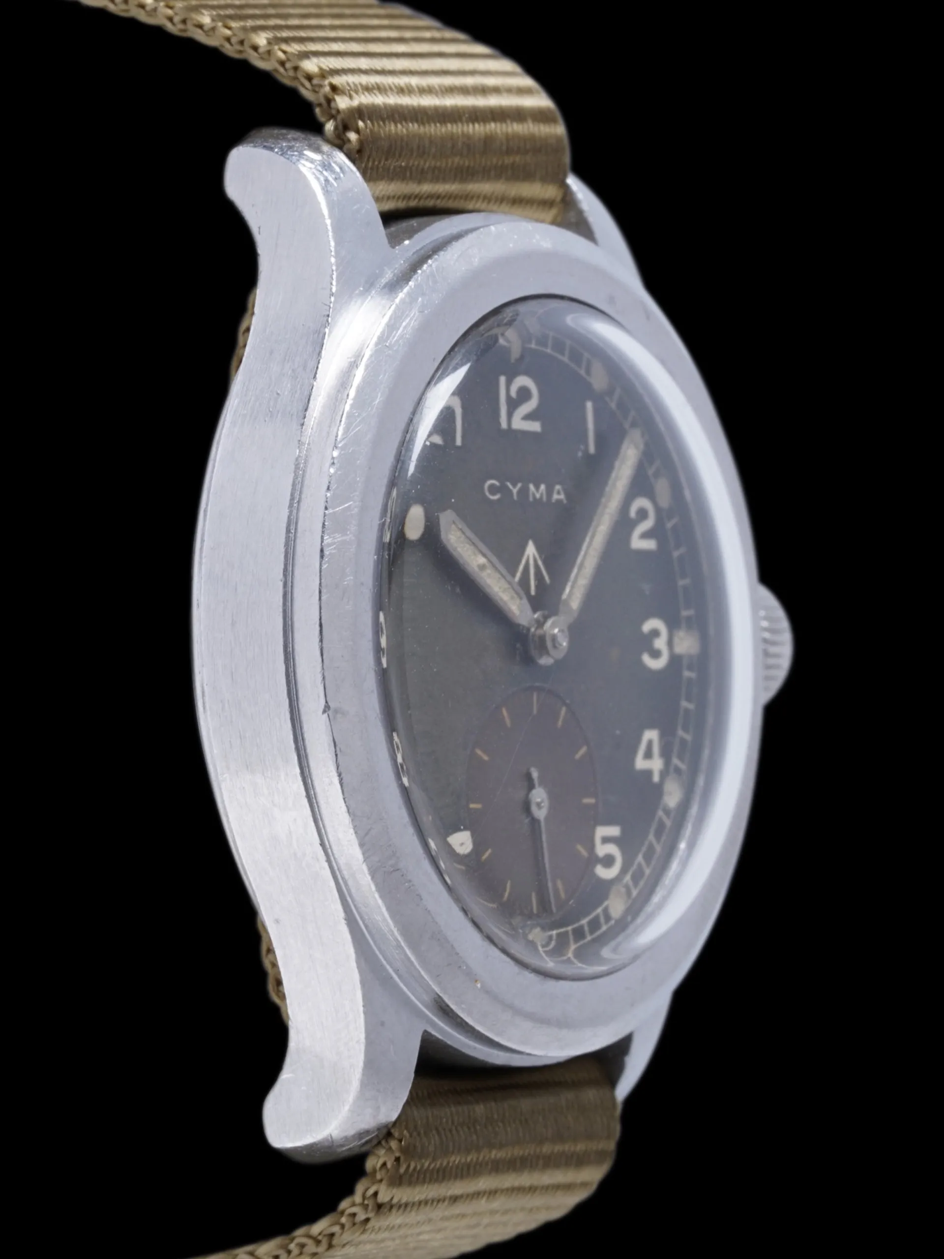 Tropical 1940s Cyma Military Watch "Dirty Dozen"