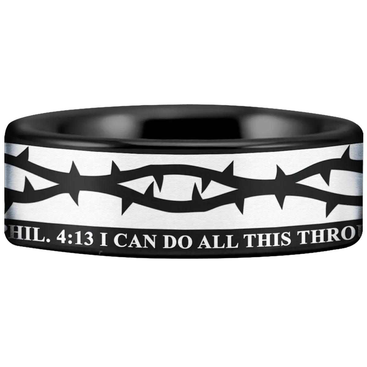 Tungsten Crown of Thorns Ring