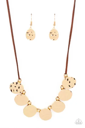 Turn Me Loose Brown Paparazzi Necklace