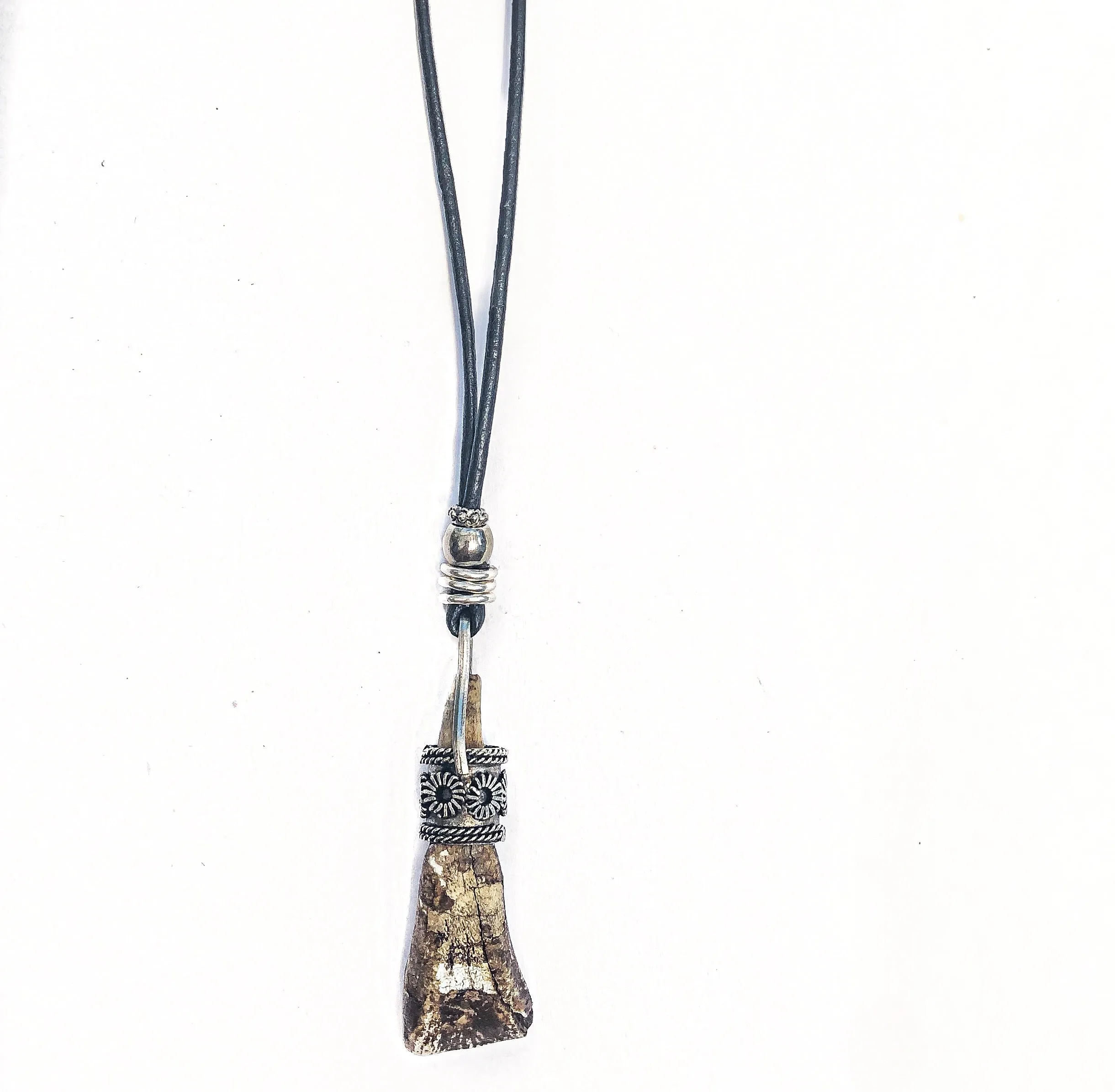 Tusk on Leather Necklace