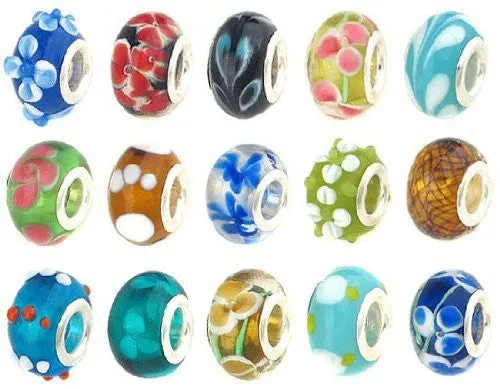 Twenty Five Assorted Charms for European Style Bracelets
