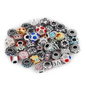 Twenty Five Assorted Charms for European Style Bracelets