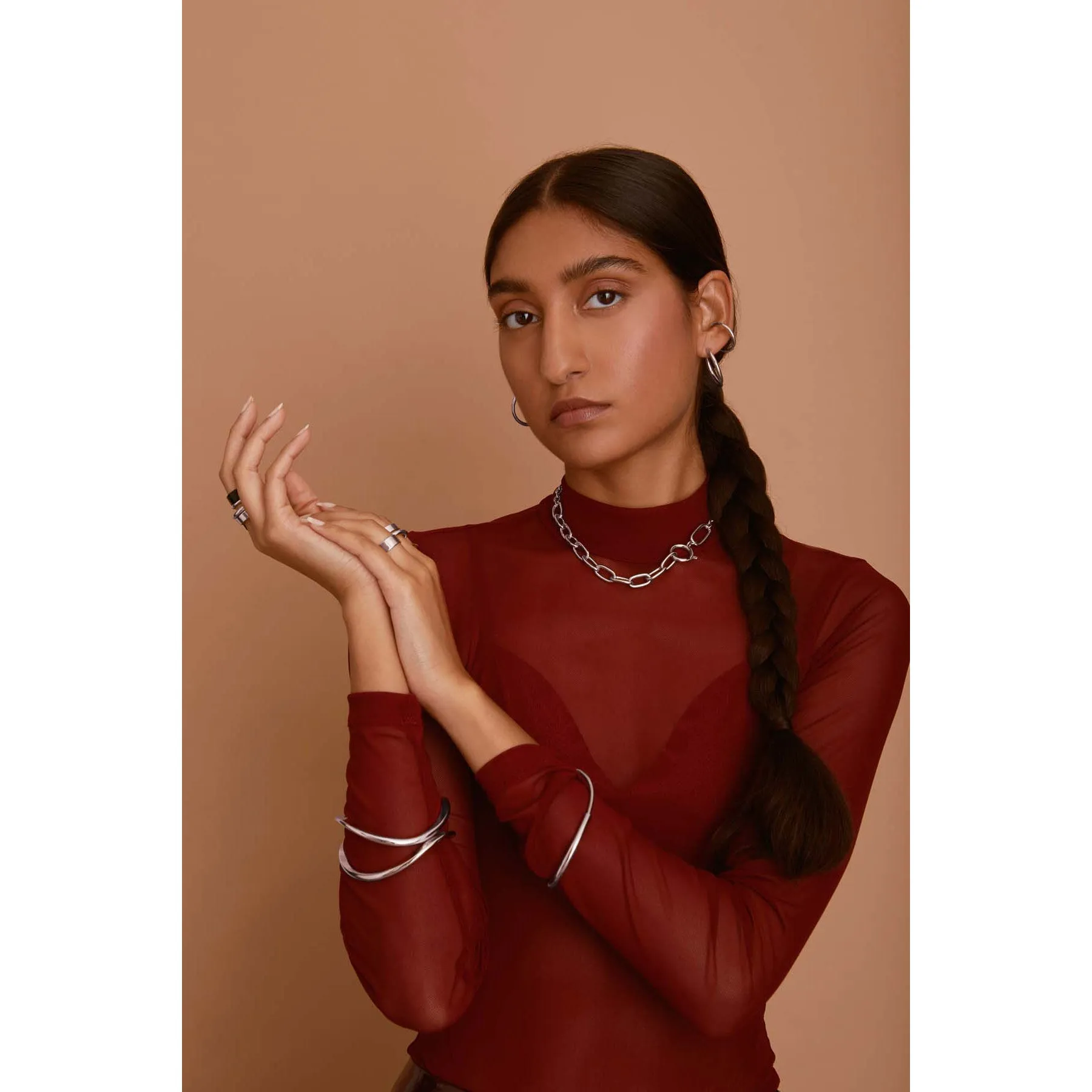 Varie Wrap Chain in Silver