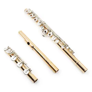 Verne Q. Powell Handmade Custom Flute in 19.5K Gold with Silver Mechanism - New