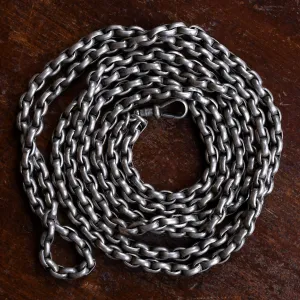 Victorian Heavy Silver Guard Chain