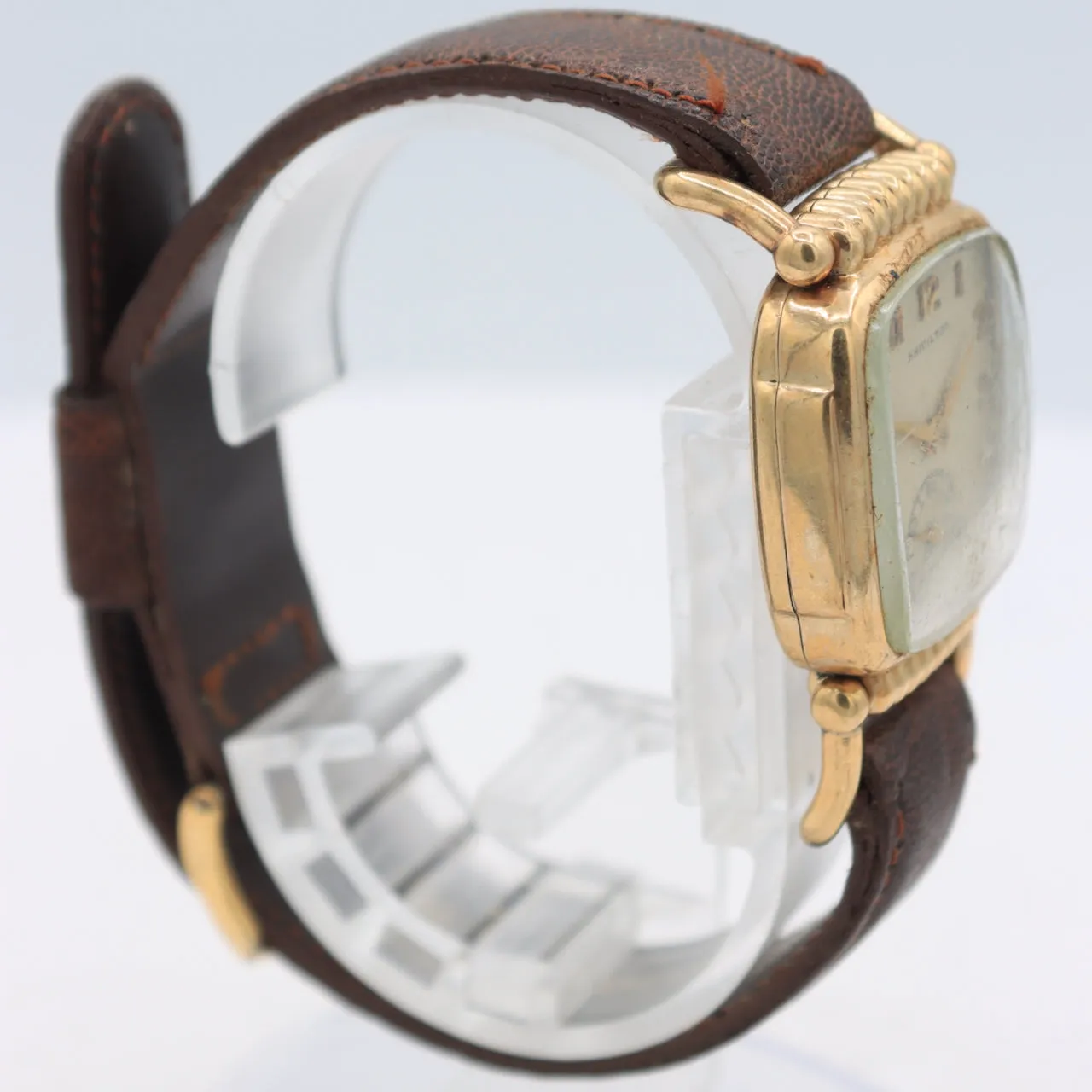 Vintage 1940 Hamilton Russell Men's Mechanical Wristwatch 987 A USA 10k GF