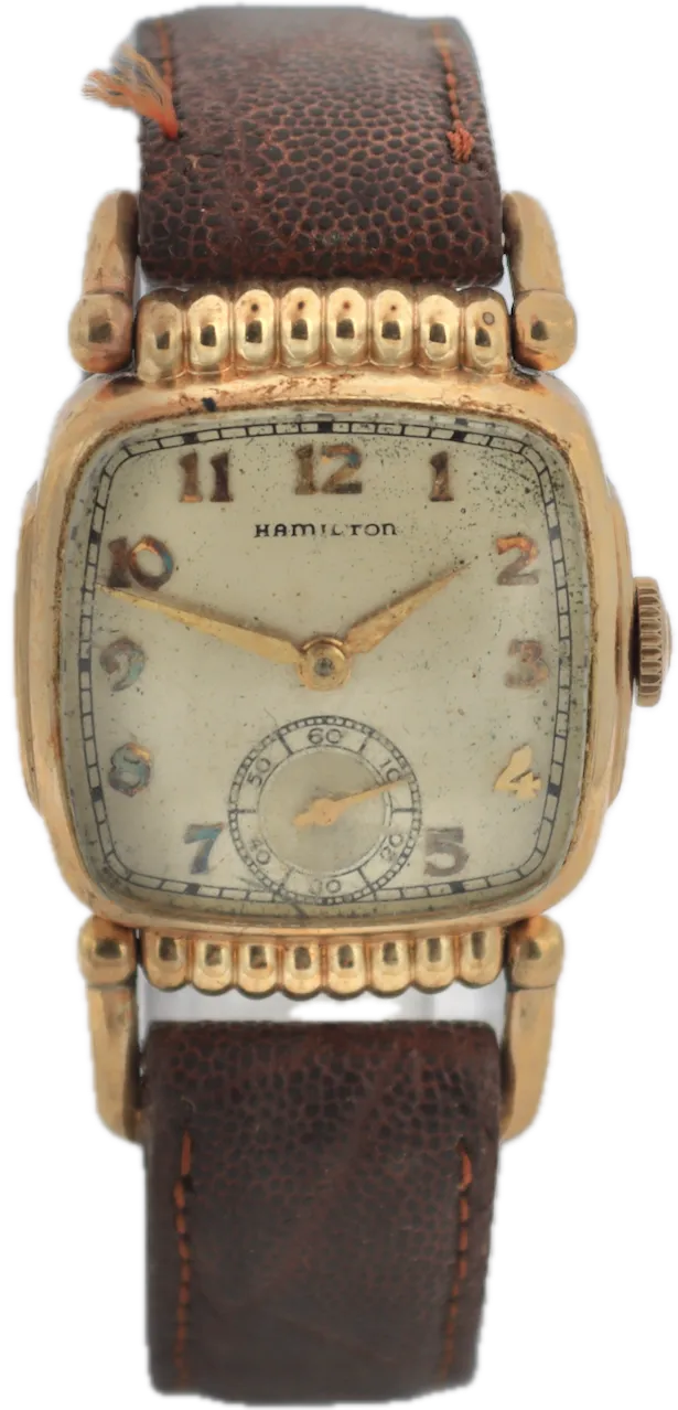 Vintage 1940 Hamilton Russell Men's Mechanical Wristwatch 987 A USA 10k GF