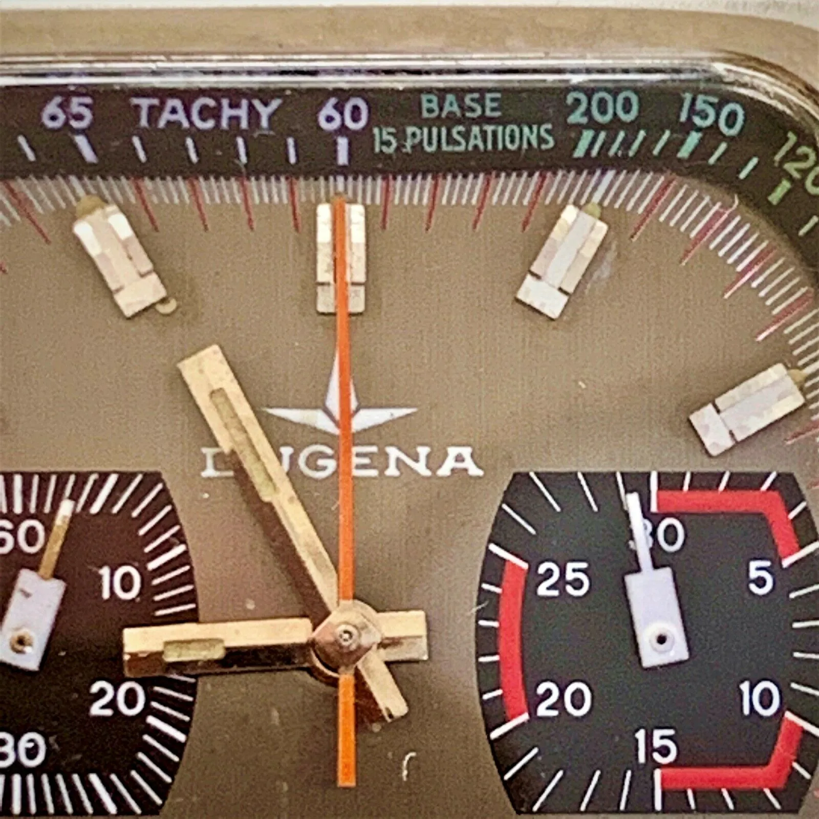 Vintage 1969 Dugena Doctor Medical Chronograph Pulsations Pulsometer watch w Box