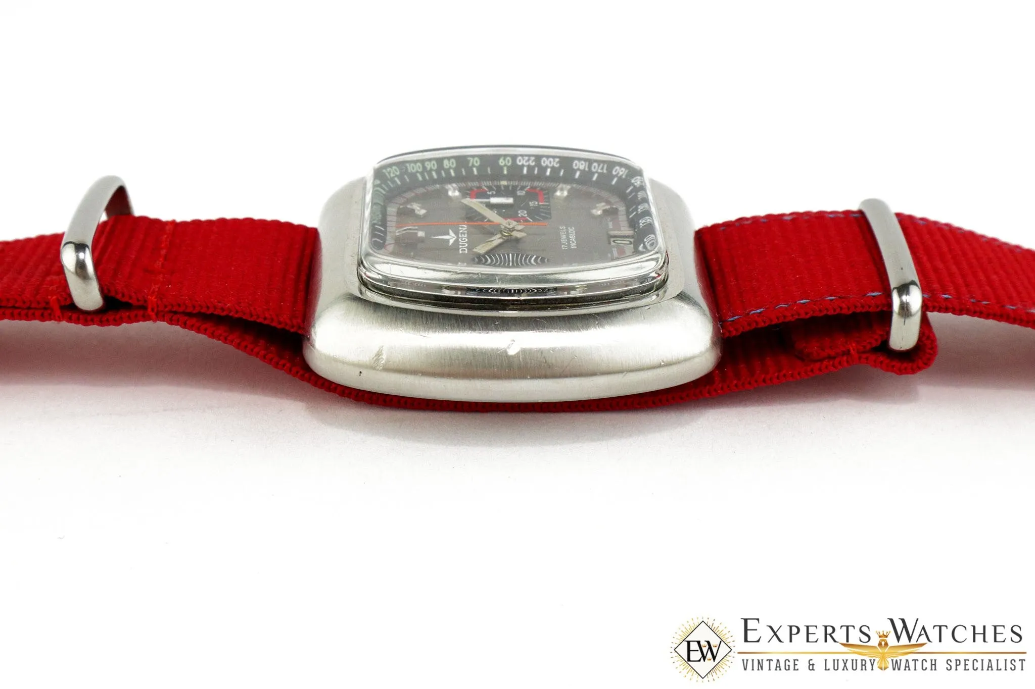 Vintage 1969 Dugena Doctor Medical Chronograph Pulsations Pulsometer watch w Box