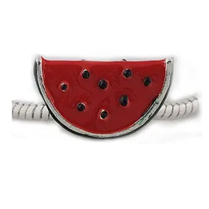 Watermelon Charm European Bead Compatible for Most European Snake Chain Bracelet