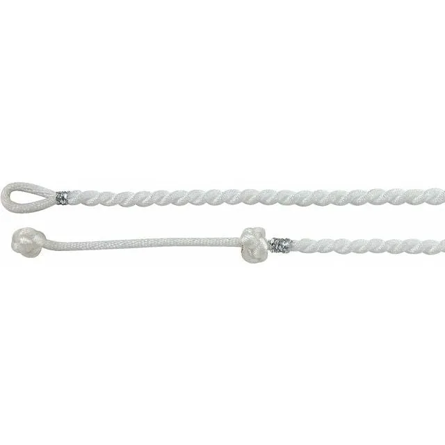 White 3 mm Satin Twist Adjustable 16-18" Necklace