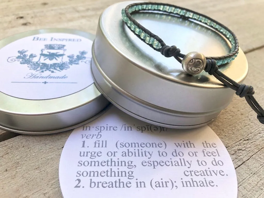 White Agate Bracelet - Crackle Agate Bracelet - White Crackle Agate - Agate Jewelry - Imagine Charm - Women's Bracelet - Girlfriend's Gift