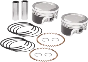 Wiseco K0212PS Tracker Series Piston Kit (1200cc, Reverse Dome) - Standard Bore, 9.5:1 Compression