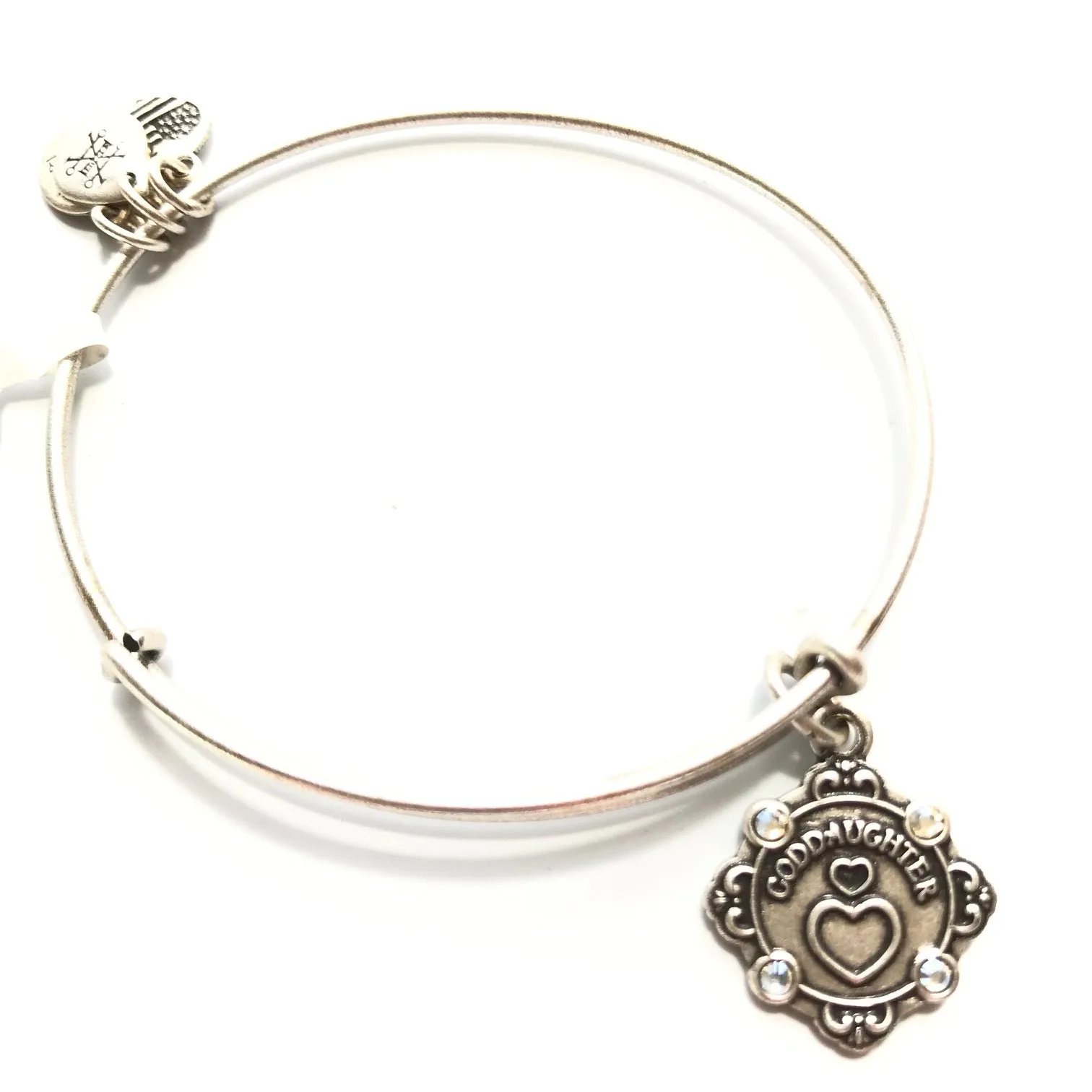 Women's Alex And Ani | I Love You Goddaughter II Bracelet | Silver