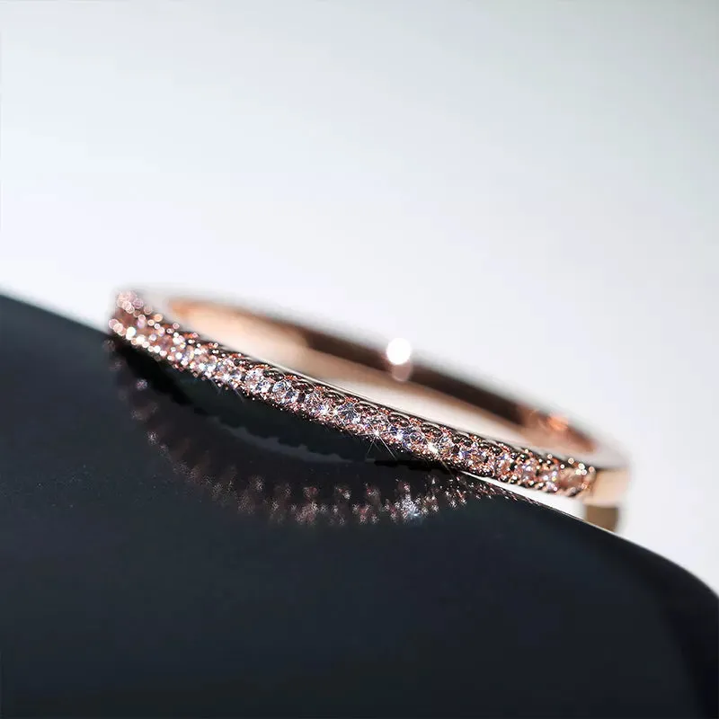 Women's Cubic  Zircon Minimalist Ring