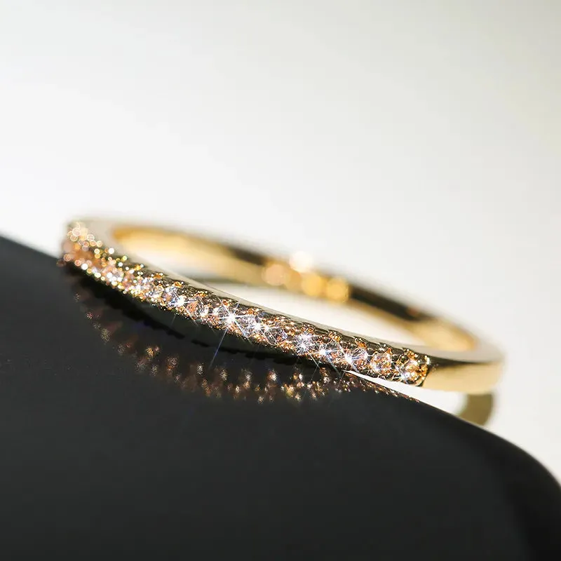 Women's Cubic  Zircon Minimalist Ring