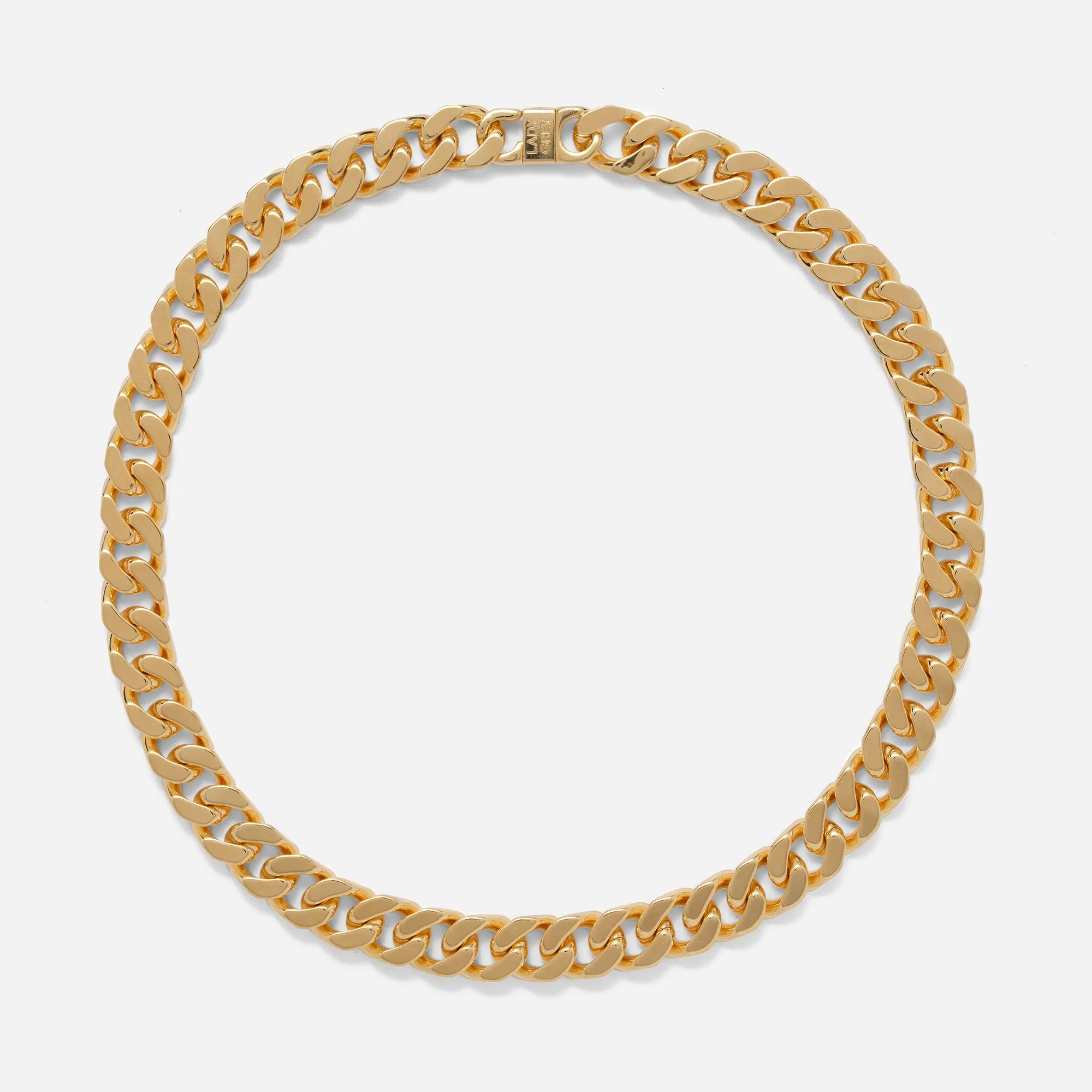 XXL Curb Chain Necklace in Gold