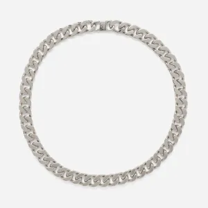 XXL Curb Chain Necklace in Silver