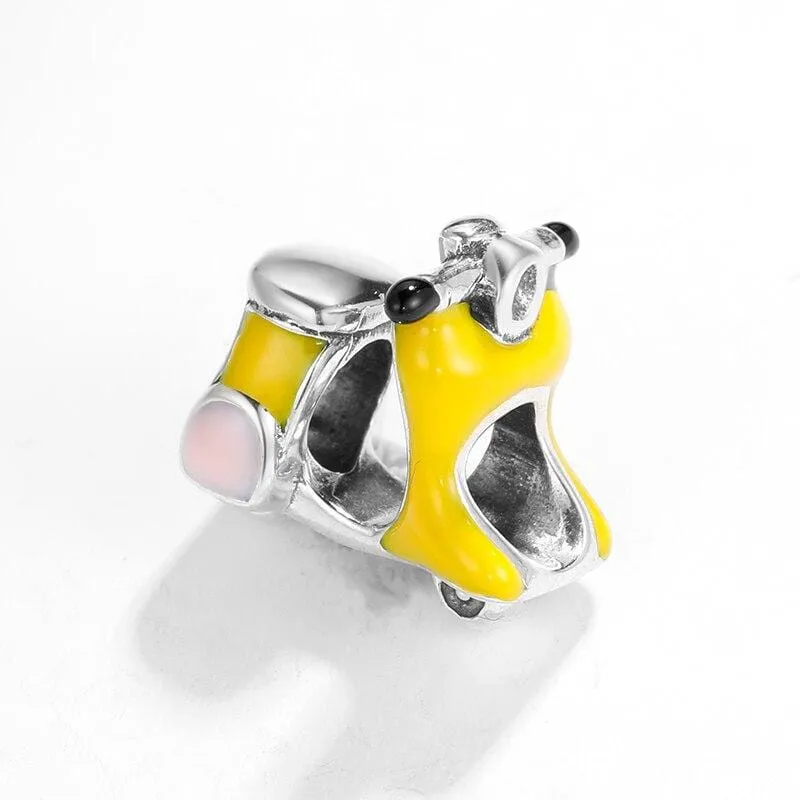 Yellow Scooter Charm