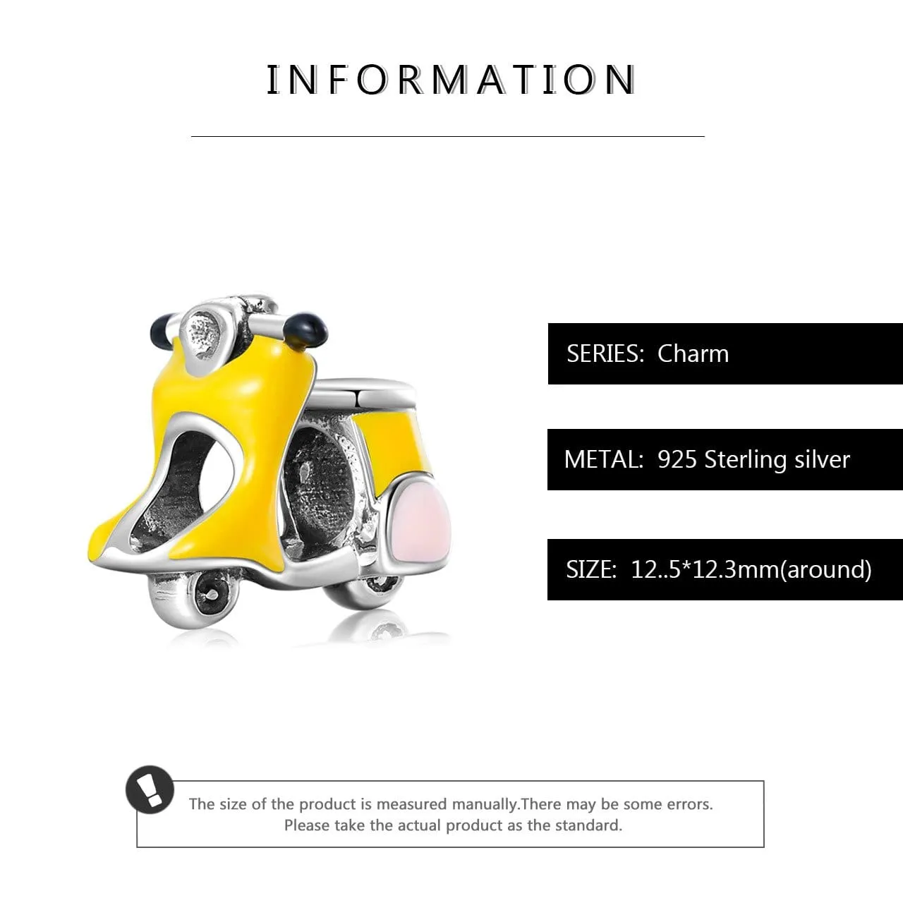 Yellow Scooter Charm