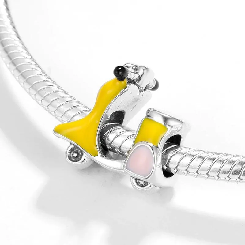 Yellow Scooter Charm
