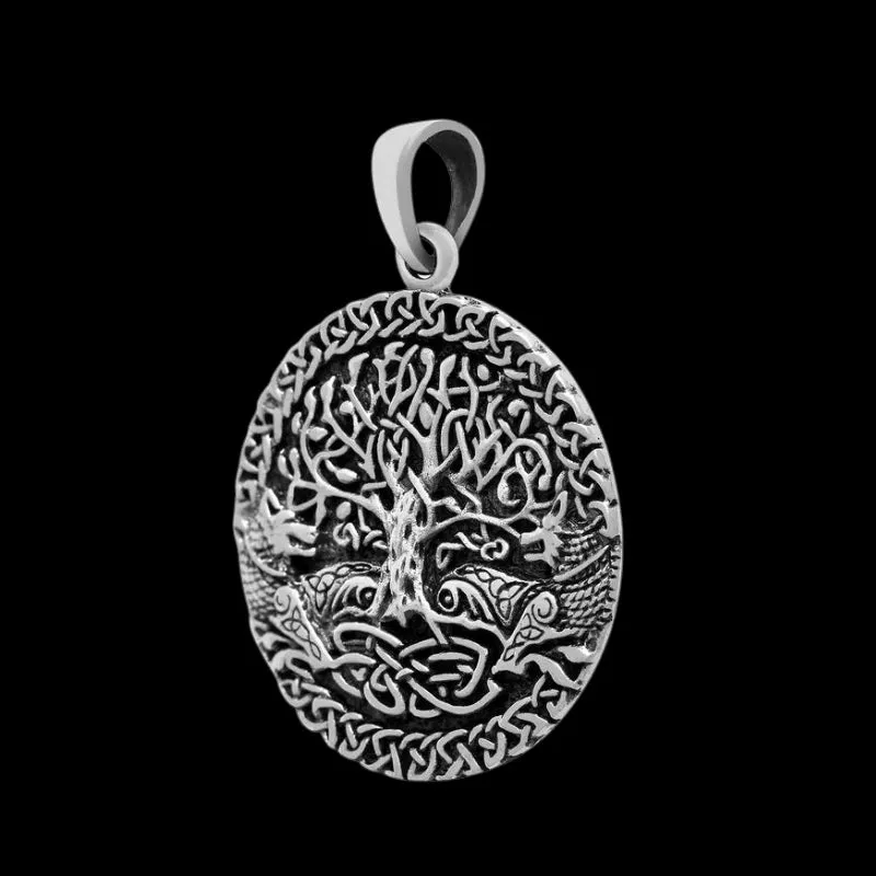 Yggdrasil with Fenrir 925 STERLING SILVER PENDANT