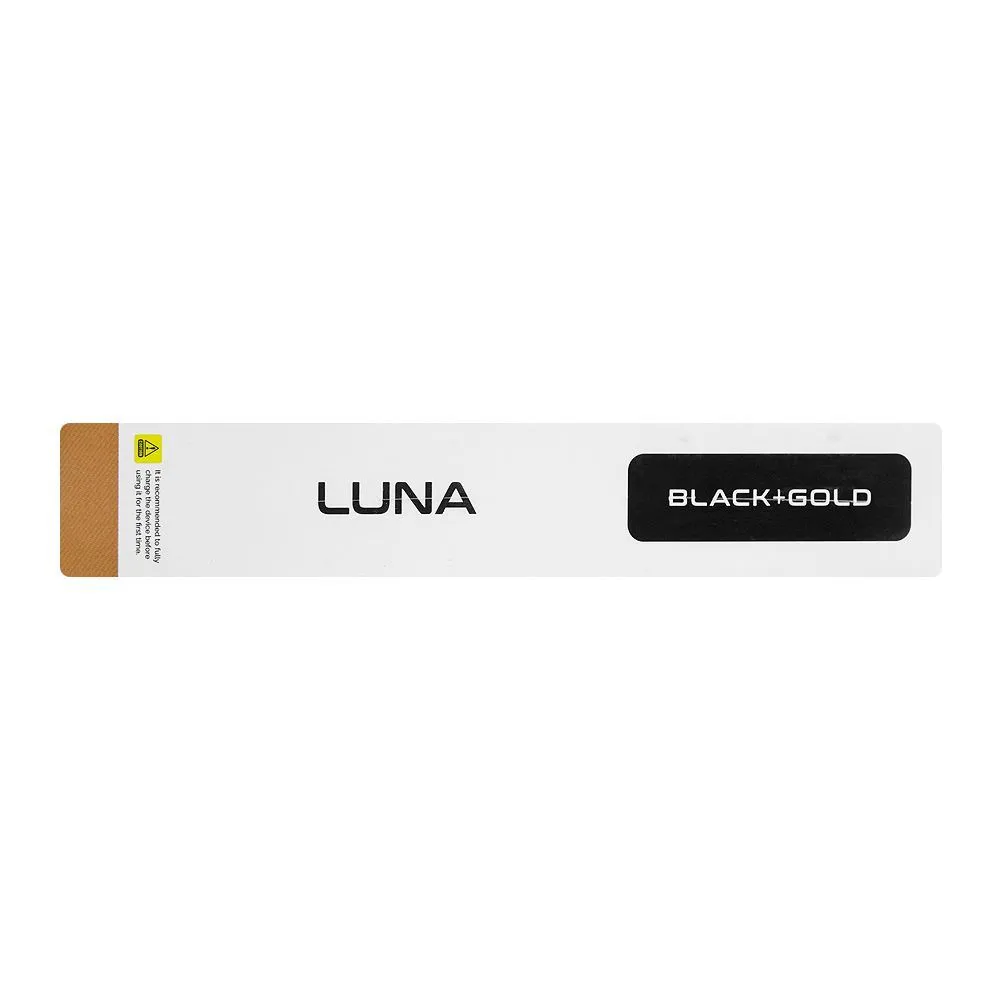 Zero Luna HD Display Golden With Black Strap Smart Watch