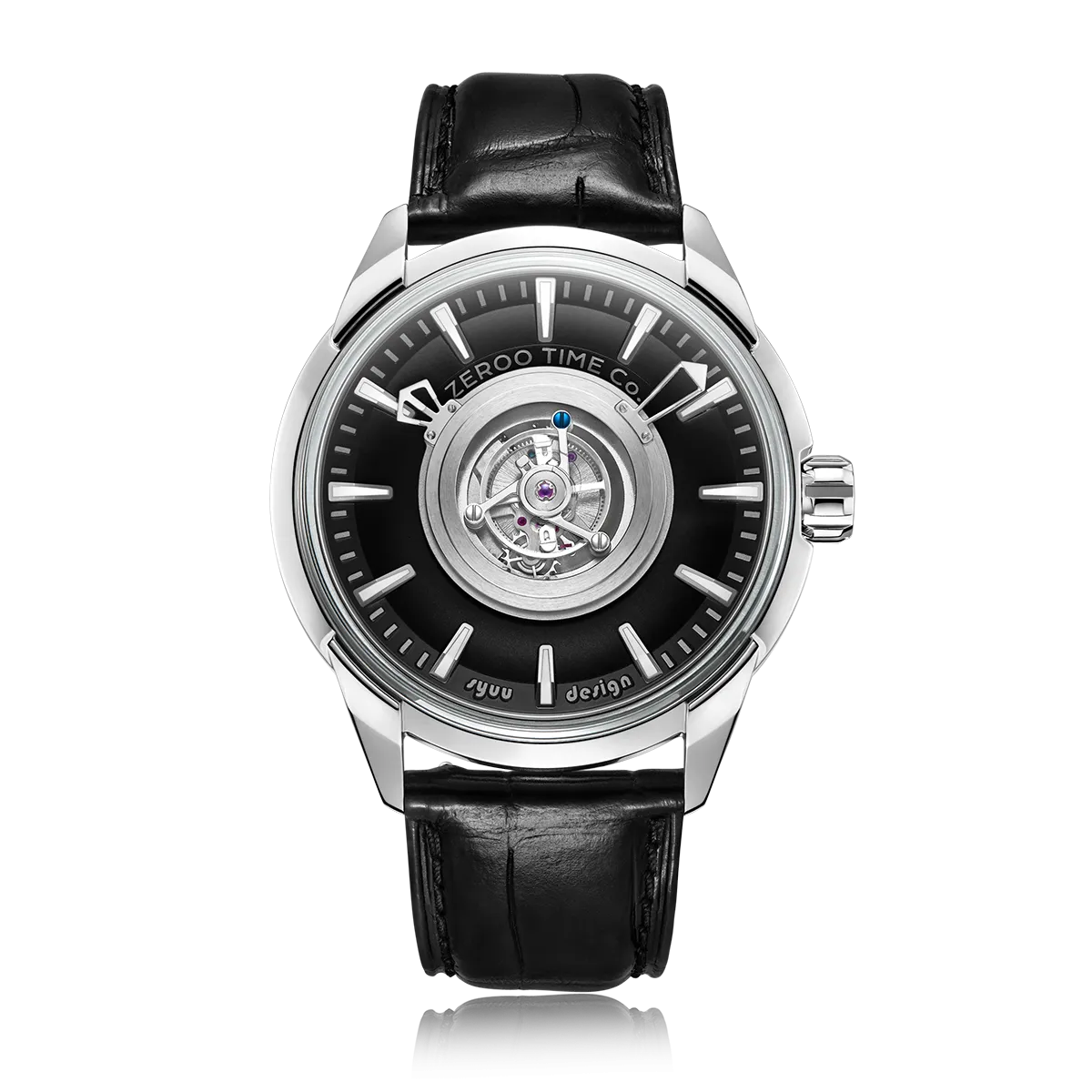 ZEROO T6 THE QUASER CENTER TOURBILLONMANUAL TOURBILLON WATCH FOR GENTS - ZT006SBK