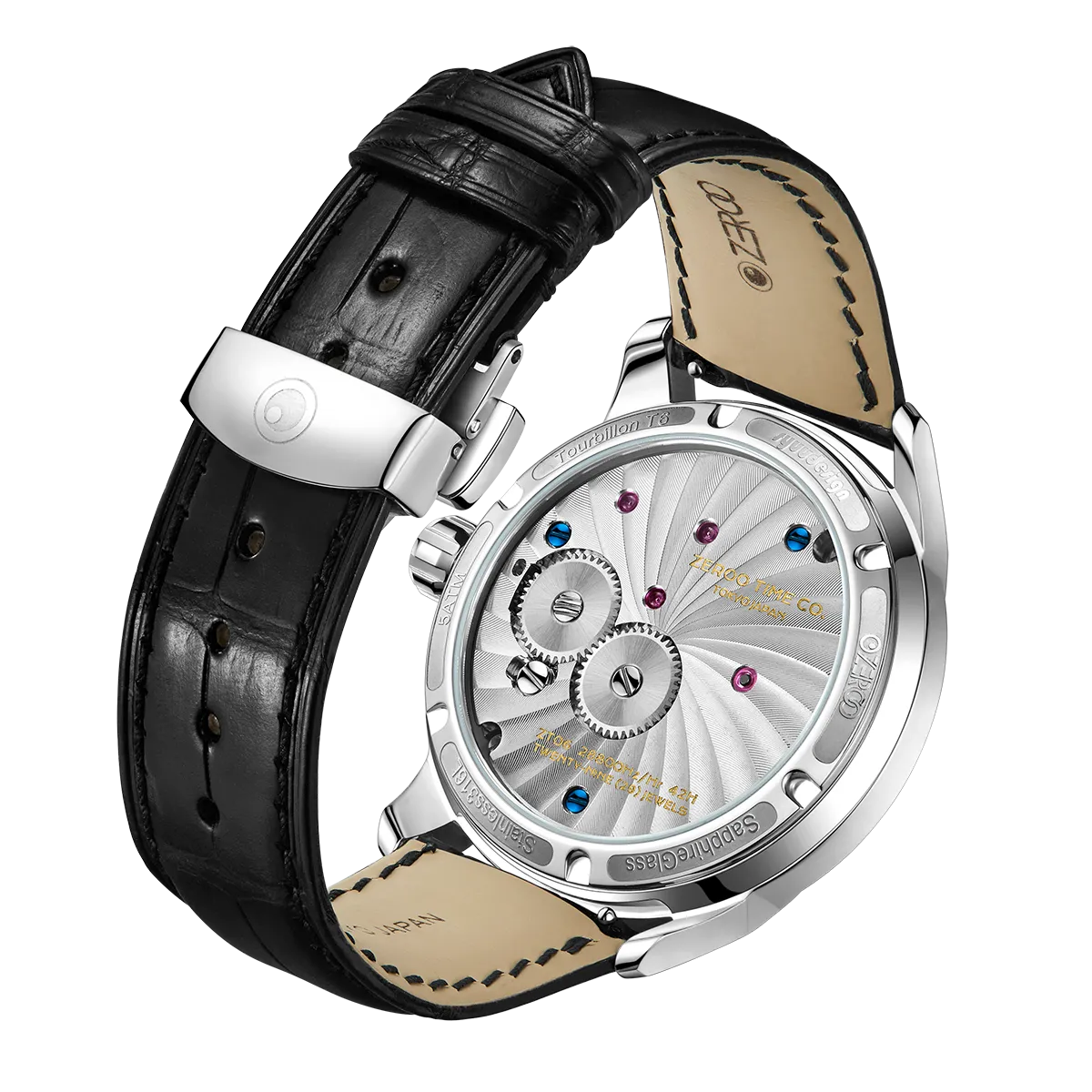 ZEROO T6 THE QUASER CENTER TOURBILLONMANUAL TOURBILLON WATCH FOR GENTS - ZT006SBK