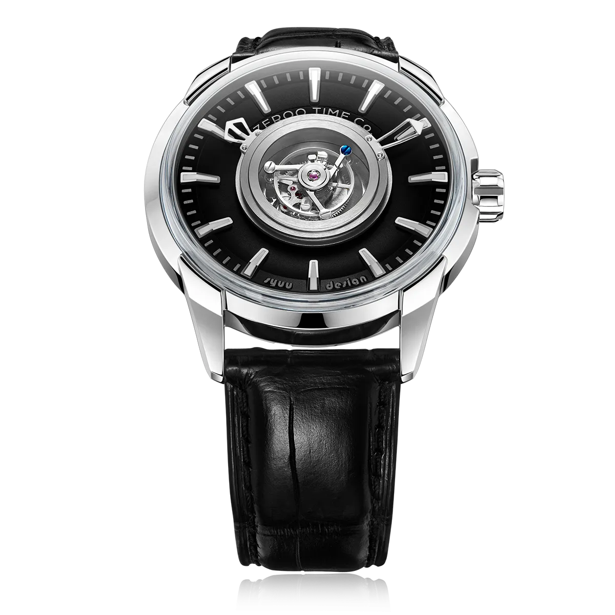 ZEROO T6 THE QUASER CENTER TOURBILLONMANUAL TOURBILLON WATCH FOR GENTS - ZT006SBK