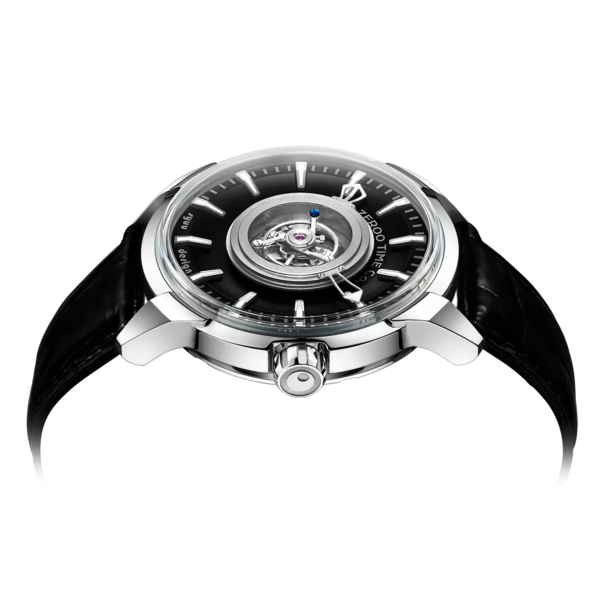 ZEROO T6 THE QUASER CENTER TOURBILLONMANUAL TOURBILLON WATCH FOR GENTS - ZT006SBK